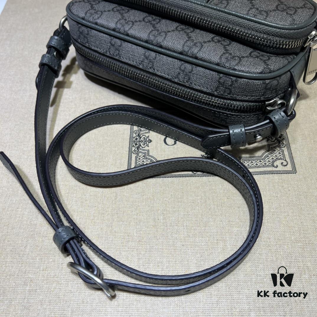 69308fb06e68136f4d9a9792 GUCCI New Arrival Cabinet Quality, Top Original Single Item, Actual Photos! Model No. 722557 Gray, Size: 18 x 11 x 6 cm