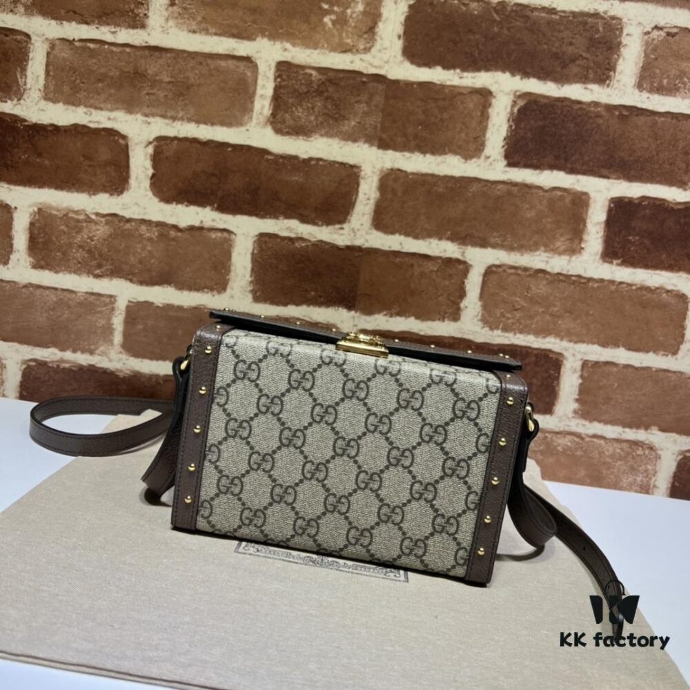 69308fcc6e68136f4d9a97cb GUCCI New Arrival Cabinet Quality, Top Original Single Item, Actual Photos. Model No. 678460 Coffee Color, Dimensions 18.5×10.5×7.5cm, In Stock Ready to Ship
