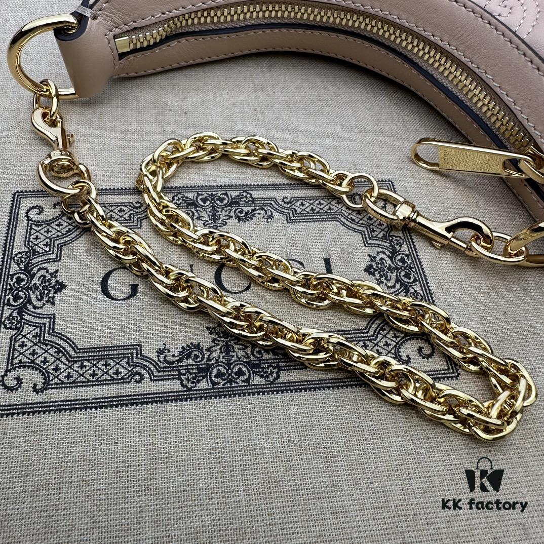 69308fdb6e68136f4d9a97eb GUCCI Counter Quality, Top Original Single Item, Actual Photos! Model No. 739736 Pinkish Beige, Size: 21cm W x 14cm H x 6cm Side Width, In Stock Ready to Ship