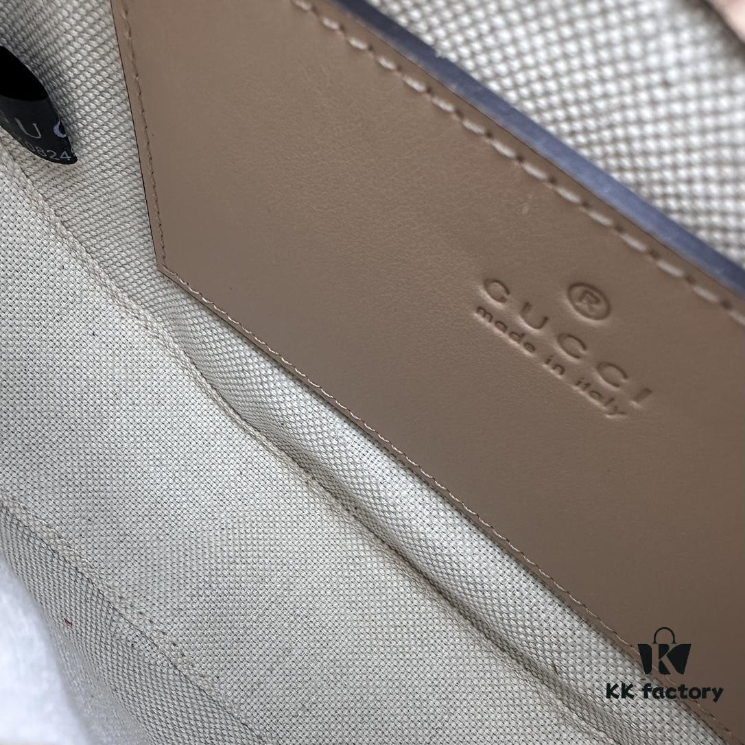 69308fdc6e68136f4d9a97ed GUCCI Counter Quality, Top Original Single Item, Actual Photos! Model No. 739736 Pinkish Beige, Size: 21cm W x 14cm H x 6cm Side Width, In Stock Ready to Ship