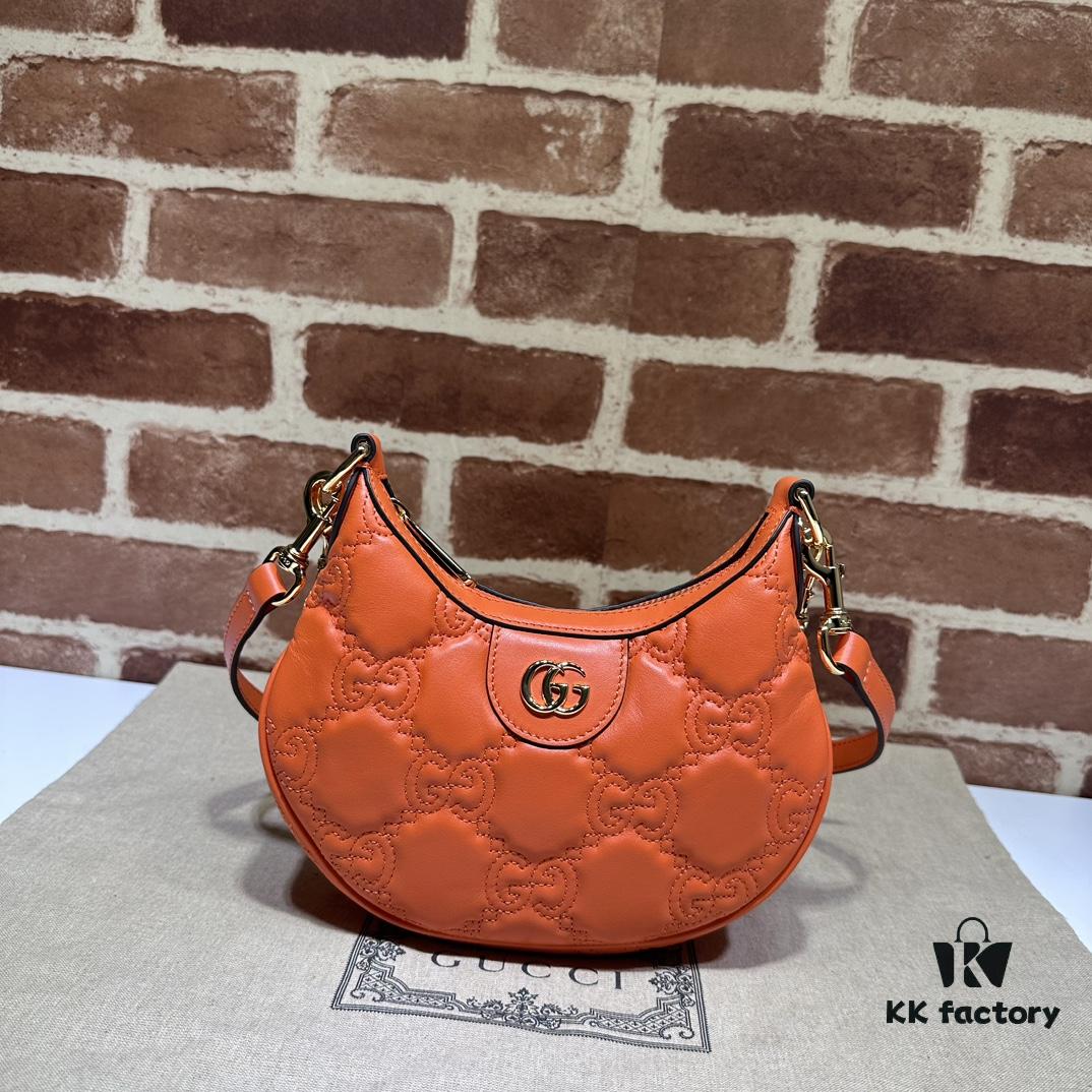 69308fdd6e68136f4d9a97ef GUCCI High-End Original Stock, In-Stock Item, Real Photo, Model No. 739736 Orange, Size: 21cm (W) x 14cm (H) x 6cm (D)