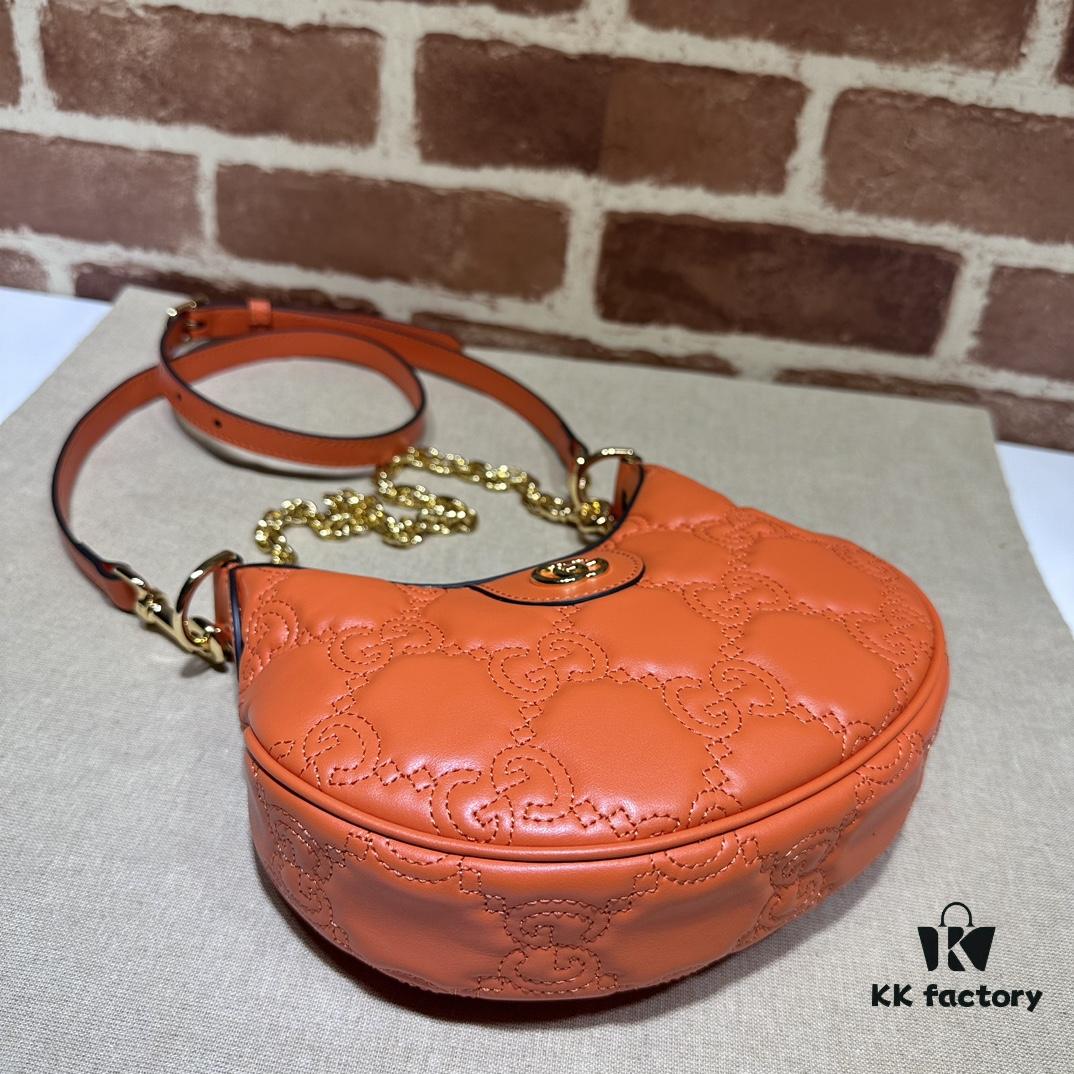69308fdd6e68136f4d9a97f1 GUCCI High-End Original Stock, In-Stock Item, Real Photo, Model No. 739736 Orange, Size: 21cm (W) x 14cm (H) x 6cm (D)