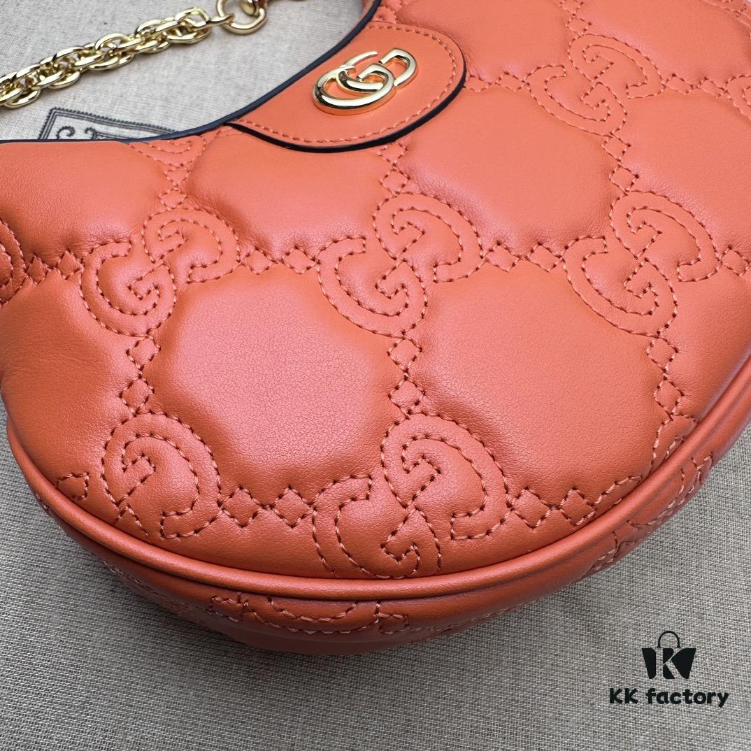 69308fde6e68136f4d9a97f4 GUCCI High-End Original Stock, In-Stock Item, Real Photo, Model No. 739736 Orange, Size: 21cm (W) x 14cm (H) x 6cm (D)