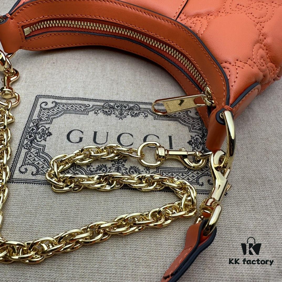 69308fe06e68136f4d9a97f7 GUCCI High-End Original Stock, In-Stock Item, Real Photo, Model No. 739736 Orange, Size: 21cm (W) x 14cm (H) x 6cm (D)
