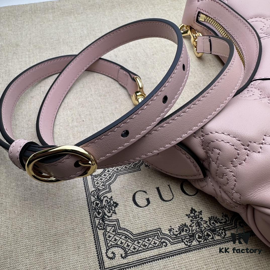 69308fe36e68136f4d9a97ff GUCCI Counter Quality, Top Original Single Item, Actual Photos! Model No. 739736 Pink, Size: 21cm W x 14cm H x 6cm D, In Stock Ready to Ship
