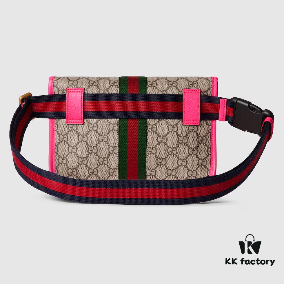 69308fe86e68136f4d9a980b GUCCI New Arrival Authentic Quality, Top-Grade Original Order Item, Real Photo! Model No. 752597 Fluorescent Purple-Red, Size: 23.9cm (W) x 17cm (H) x 3.6cm (D), In Stock Ready to Ship