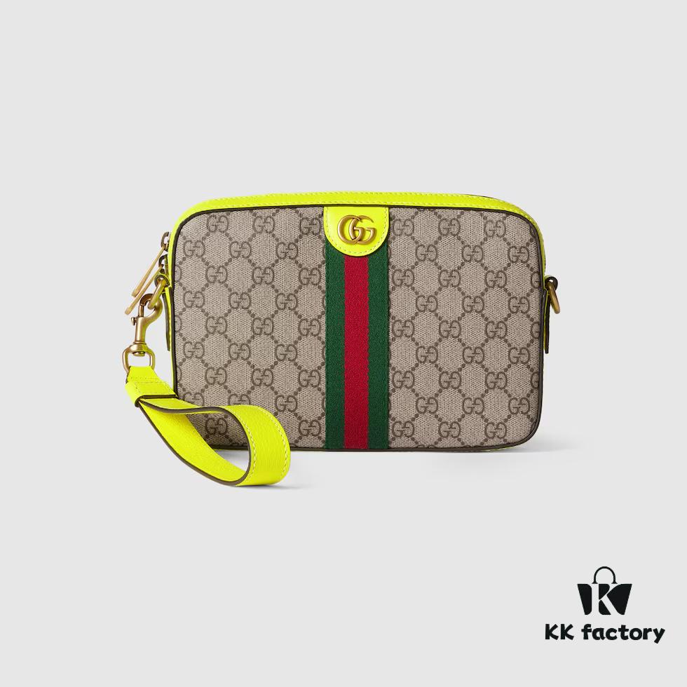 69308fef6e68136f4d9a981c GUCCI Counter Quality, Top Original Single Item, Actual Photos! Model No. 699439 Fluorescent Yellow, Size: 23.5 x 16 x 4.5 cm (W x H x D), In Stock