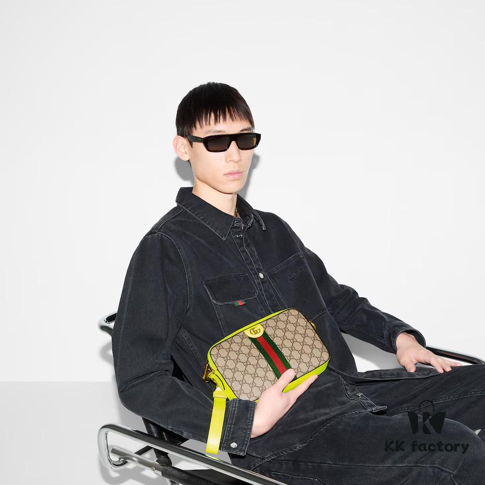 69308ff06e68136f4d9a9822 GUCCI Counter Quality, Top Original Single Item, Actual Photos! Model No. 699439 Fluorescent Yellow, Size: 23.5 x 16 x 4.5 cm (W x H x D), In Stock