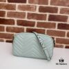 GUCCI Hot Item, Cabinet Quality, Top Original Single Product, Real Photos, Model Number: 447632 Light Green, Size: 24cm x 13cm x 7cm, In Stock Ready to Ship