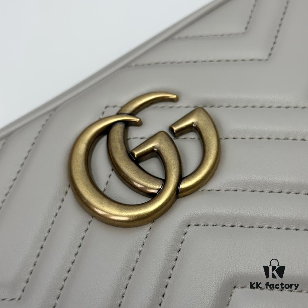 69308ffc6e68136f4d9a983e GUCCI Hot-Selling Item, Cabinet Quality, Top-Tier Original Order Stock, Real Product Photos, Model No.: 447632 Light Gray, Size: 24cm x 13cm x 7cm, In Stock for Immediate Shipment