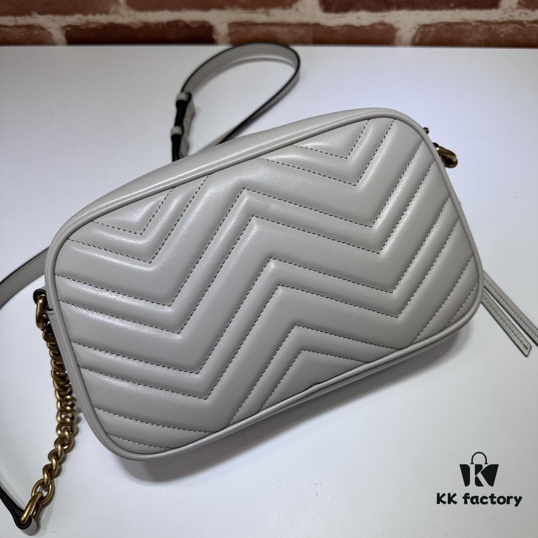 69308ffd6e68136f4d9a9842 GUCCI Hot-Selling Item, Cabinet Quality, Top-Tier Original Order Stock, Real Product Photos, Model No.: 447632 Light Gray, Size: 24cm x 13cm x 7cm, In Stock for Immediate Shipment