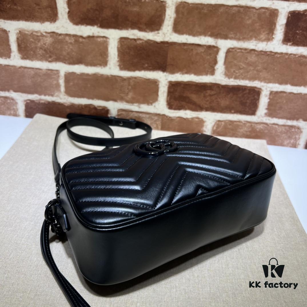 693090016e68136f4d9a9849 GUCCI New Arrival Cabinet Quality, Top Original Single Item, Actual Photos! Model No. 447632 Calfskin Black Hardware, Dimensions: Width 24cm x Height 12cm x Side Width 7cm, In Stock Ready to Ship