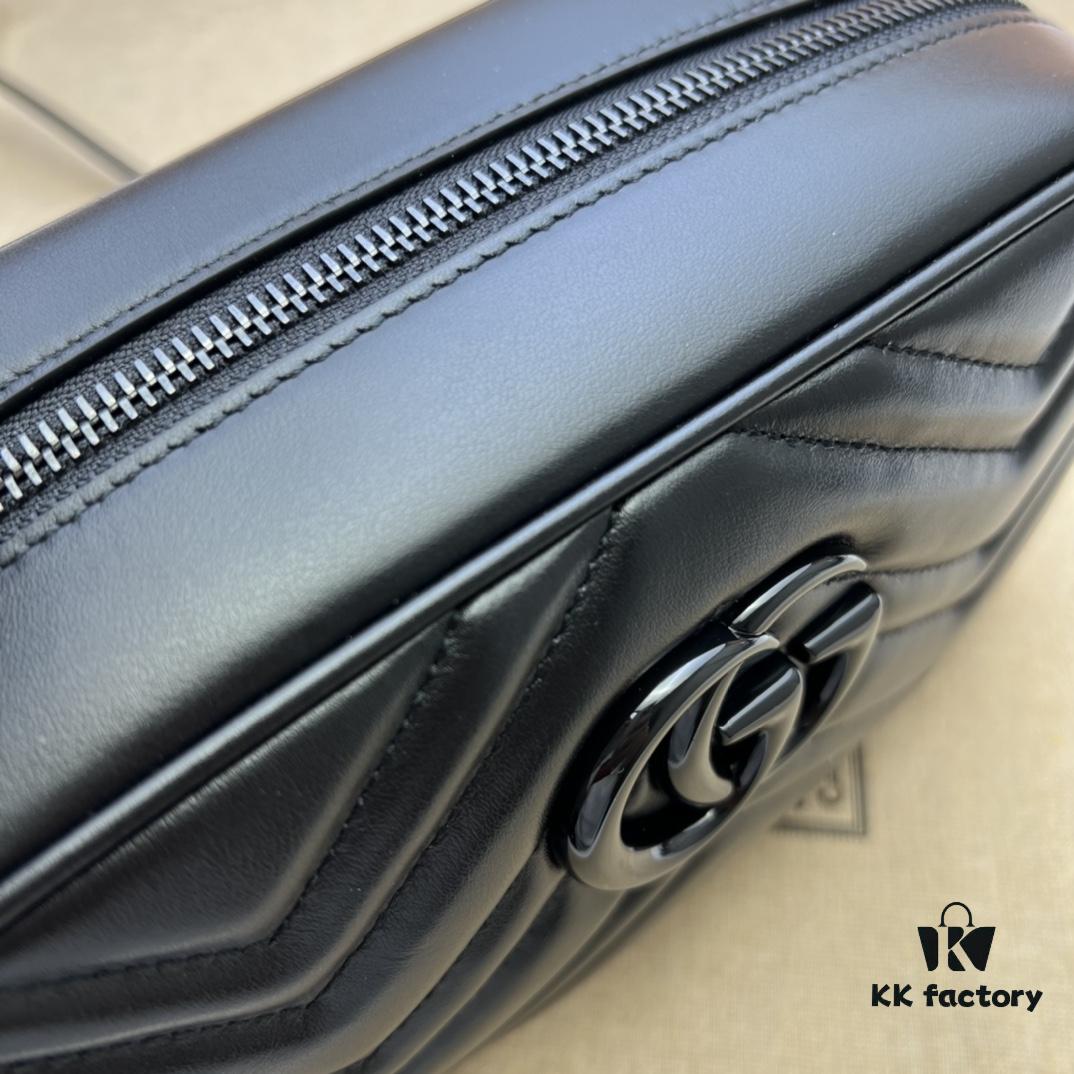 693090016e68136f4d9a984a GUCCI New Arrival Cabinet Quality, Top Original Single Item, Actual Photos! Model No. 447632 Calfskin Black Hardware, Dimensions: Width 24cm x Height 12cm x Side Width 7cm, In Stock Ready to Ship