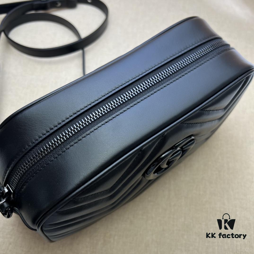 693090016e68136f4d9a984b GUCCI New Arrival Cabinet Quality, Top Original Single Item, Actual Photos! Model No. 447632 Calfskin Black Hardware, Dimensions: Width 24cm x Height 12cm x Side Width 7cm, In Stock Ready to Ship