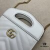 693090056e68136f4d9a9852 GUCCI Counter Quality, Top Original Single Item, Actual Photos! Model No. 699756 White Leather, Size: W14 x H23 x D4.5, In Stock and Ready to Ship