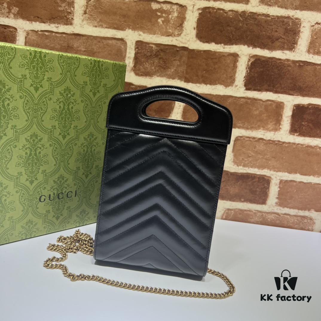 693090066e68136f4d9a9854 GUCCI High-End Original Stock, Counter Quality, Real Photos Available! Model No. 699756 Calfskin, Dimensions: W14 x H23 x D4.5, In Stock for Immediate Shipment
