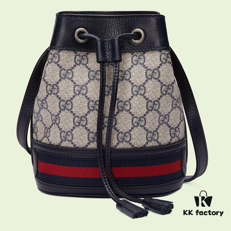 6930901c6e68136f4d9a9882 GUCCI New Arrival Cabinet Quality, Top Original Single Goods, Real Item Photos, (Original Single Matching Hardware), Model No. 550620 Blue Rubber Blue Leather, Size W15xH18xD9.5cm, In Stock Ready to Ship