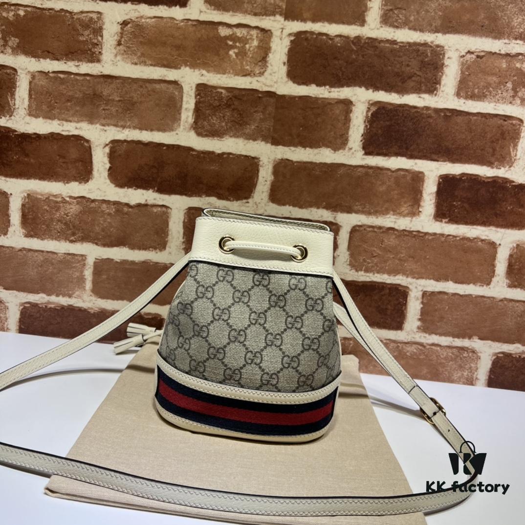 693090216e68136f4d9a9889 GUCCI New Arrival Cabinet Quality, Top Original Single Goods, Real Photo, (Original Single Matching Hardware), Model No. 550620 Coffee and White, Size W15xH18xD9.5cm, In Stock