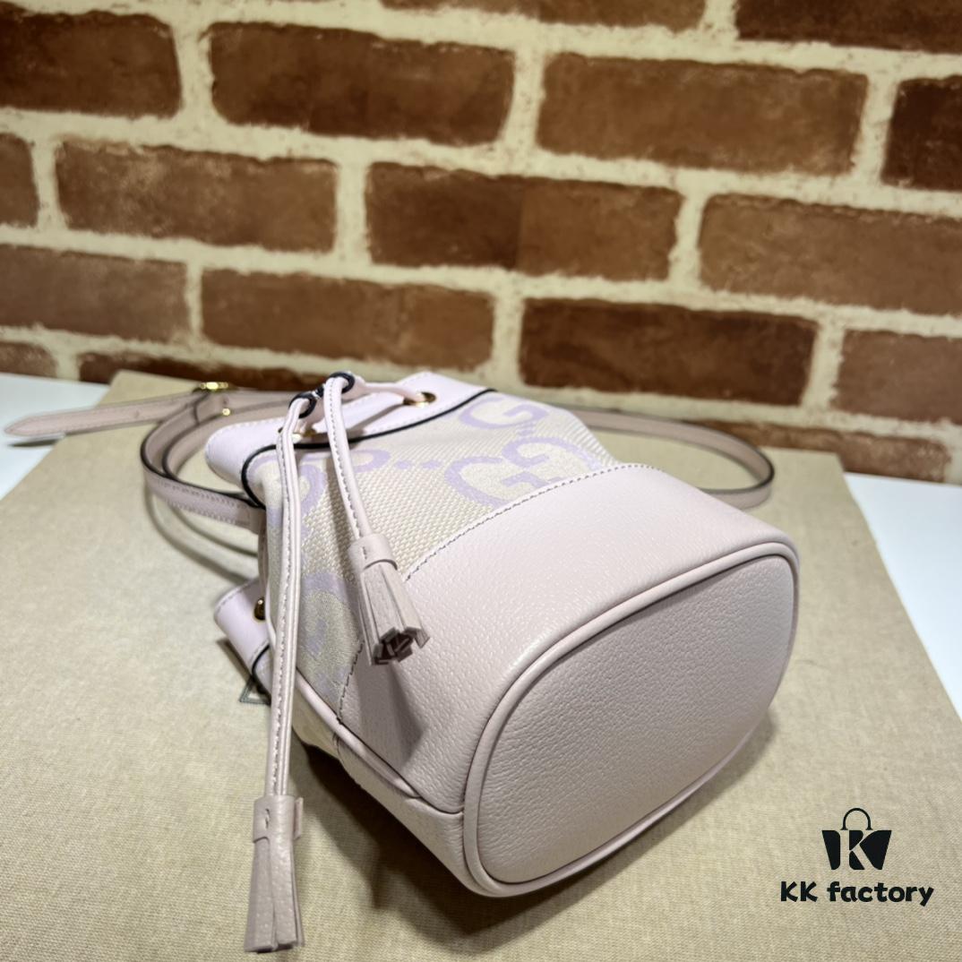 6930902c6e68136f4d9a98a1 GUCCI High-End Original Stock, Real Photo of Item 550620 Large G Pink Cloth Bag, Size: 15 x 18 x 9.5 cm