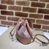 6930902e6e68136f4d9a98a6 GUCCI New Arrival Cabinet Quality, Top Original Single Item, Real Photo, Model Number 550620 Pink Fabric with Pink Leather, Size W15xH18xD9.5cm, In Stock