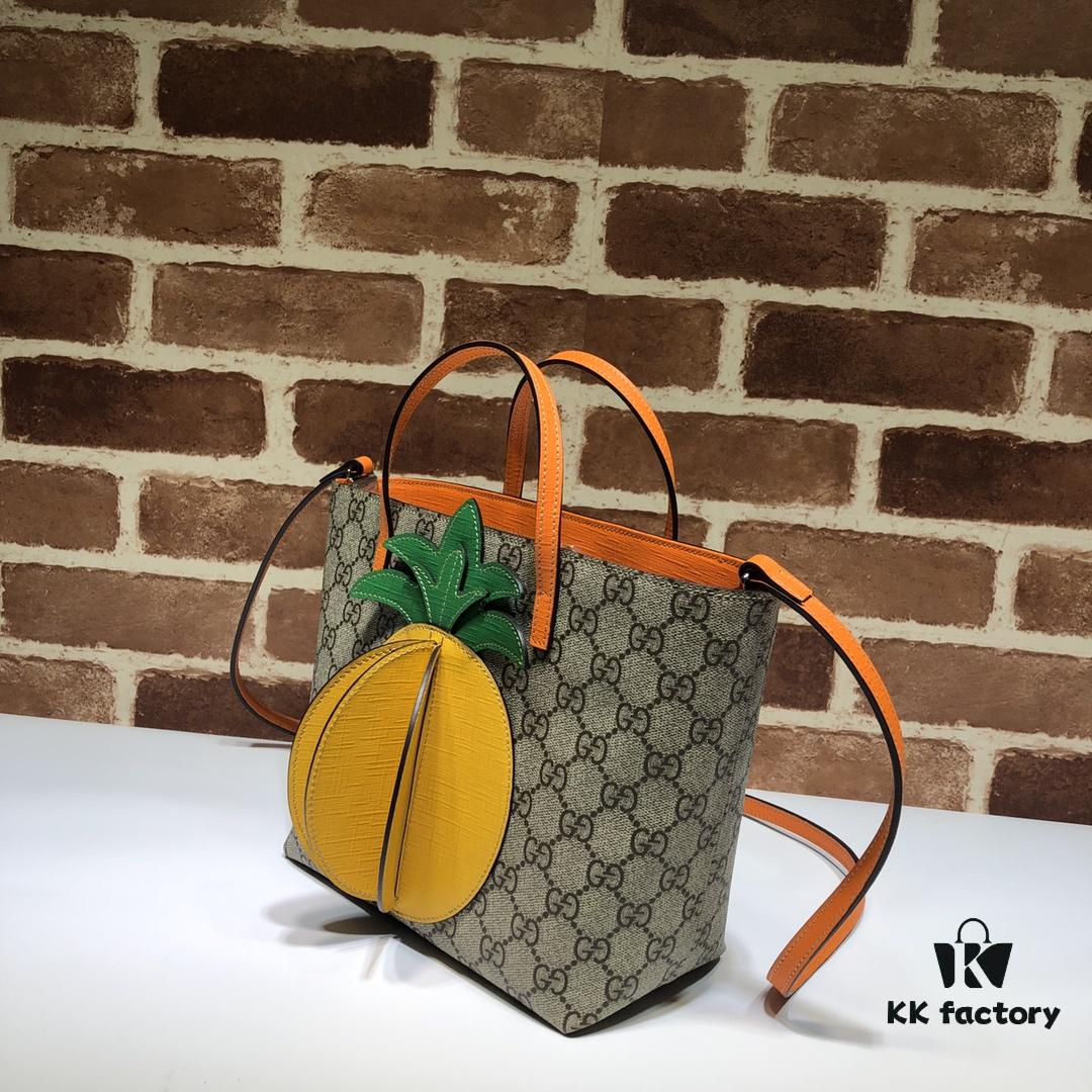 693090426e68136f4d9a98d0 GUCCI New Arrival Cabinet Quality, Top Original Single Item, Actual Photos! Model No. 585933 Pineapple Bag, Size: 21cm (W) x 20cm (H) x 10cm (Side Width), Ready Stock