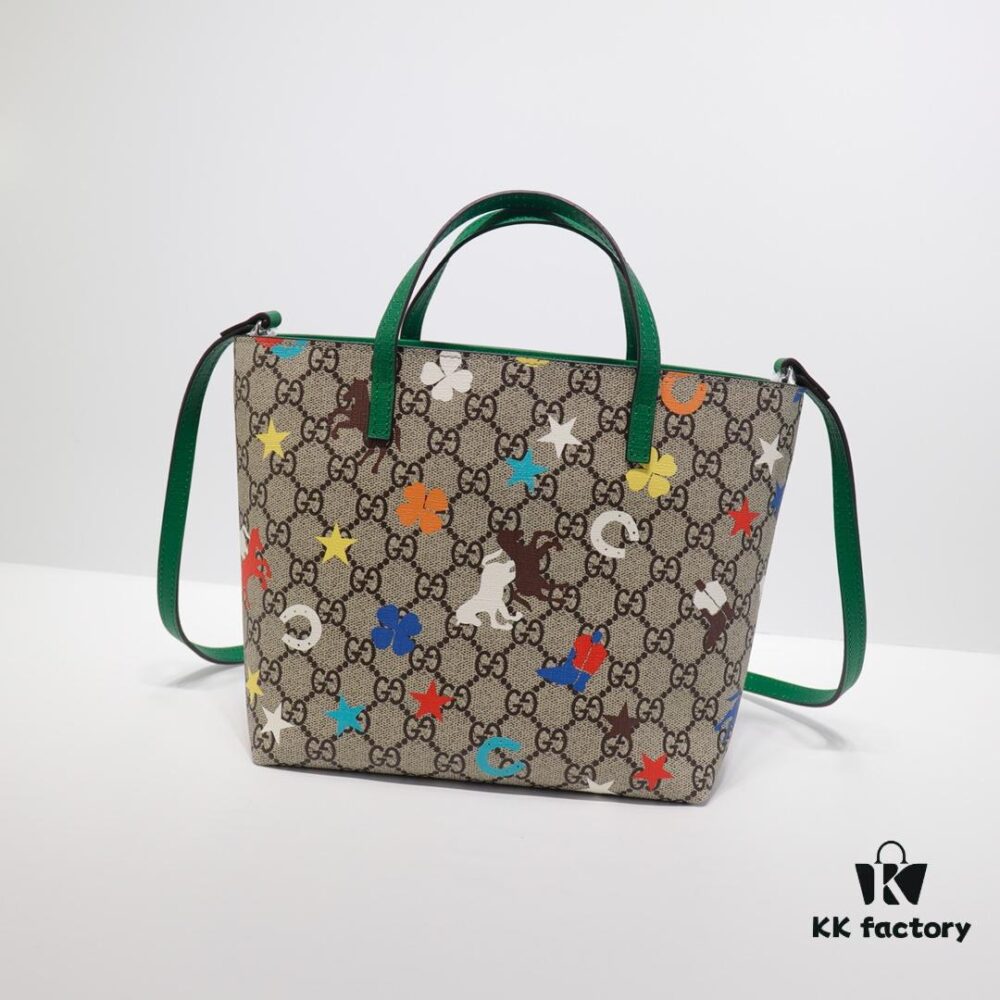 GUCCI High-End Original Single Item, Real Photo, Model No. 585933 Pegasus Bag, Size: 21 x 20 x 10 cm