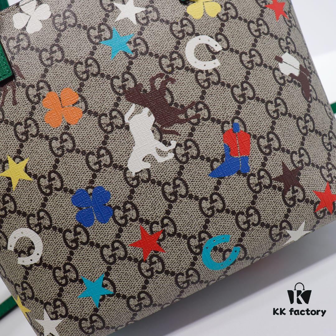 693090486e68136f4d9a98e1 GUCCI High-End Original Single Item, Real Photo, Model No. 585933 Pegasus Bag, Size: 21 x 20 x 10 cm