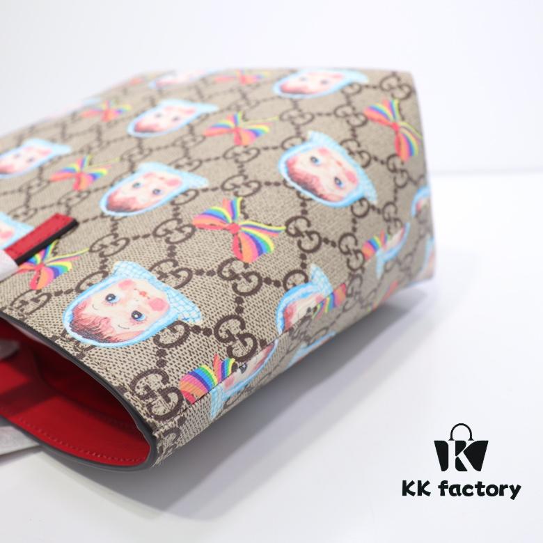 693090526e68136f4d9a98fa GUCCI Hot-Selling Item, Authentic Store Quality, Top-Tier Original Order Goods, Real Photo Fashion Handbag, Model No.: 410812 Kids Head Design, Size: 21x20x10cm! In Stock Ready to Ship!