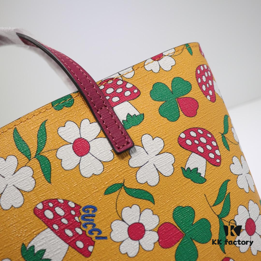 6930905d6e68136f4d9a9911 GUCCI Hot-Selling Item, Boutique Quality, Top-Tier Original Order Goods, Real Photo Fashion Tote Bag, Model No.: 410812 Mushroom Floral Design, Size: 21x20x10cm! In Stock for Immediate Shipment!