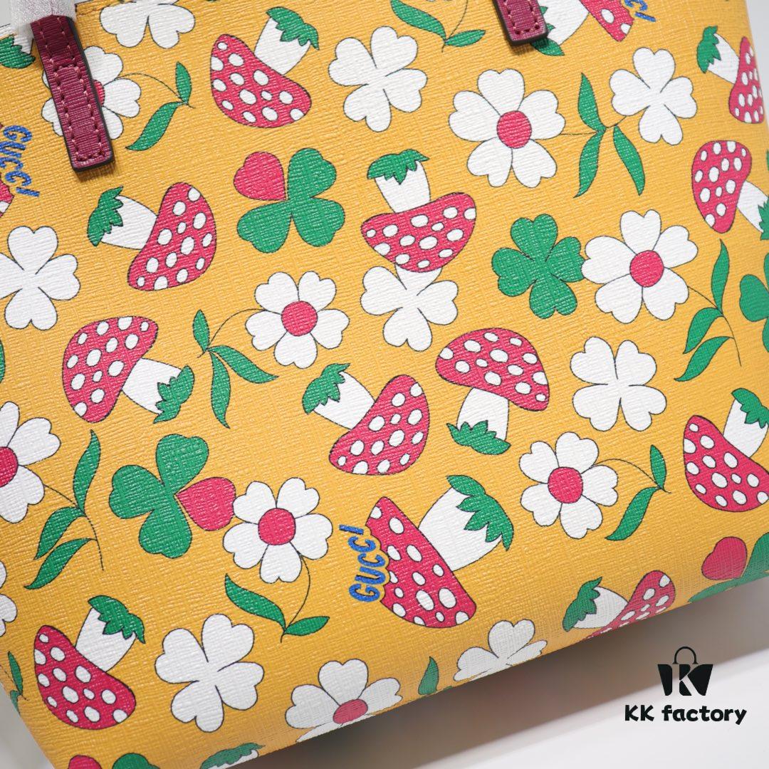 6930905d6e68136f4d9a9913 GUCCI Hot-Selling Item, Boutique Quality, Top-Tier Original Order Goods, Real Photo Fashion Tote Bag, Model No.: 410812 Mushroom Floral Design, Size: 21x20x10cm! In Stock for Immediate Shipment!