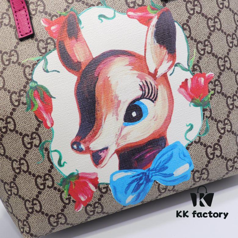 693090746e68136f4d9a9947 GUCCI Hot-Selling Item, Boutique Quality, Top-Quality Original Order Goods, Real Photo Fashion Tote Bag, Model No.: 410812 Deer Head, Size: 21x20x10cm! In Stock for Immediate Shipment!