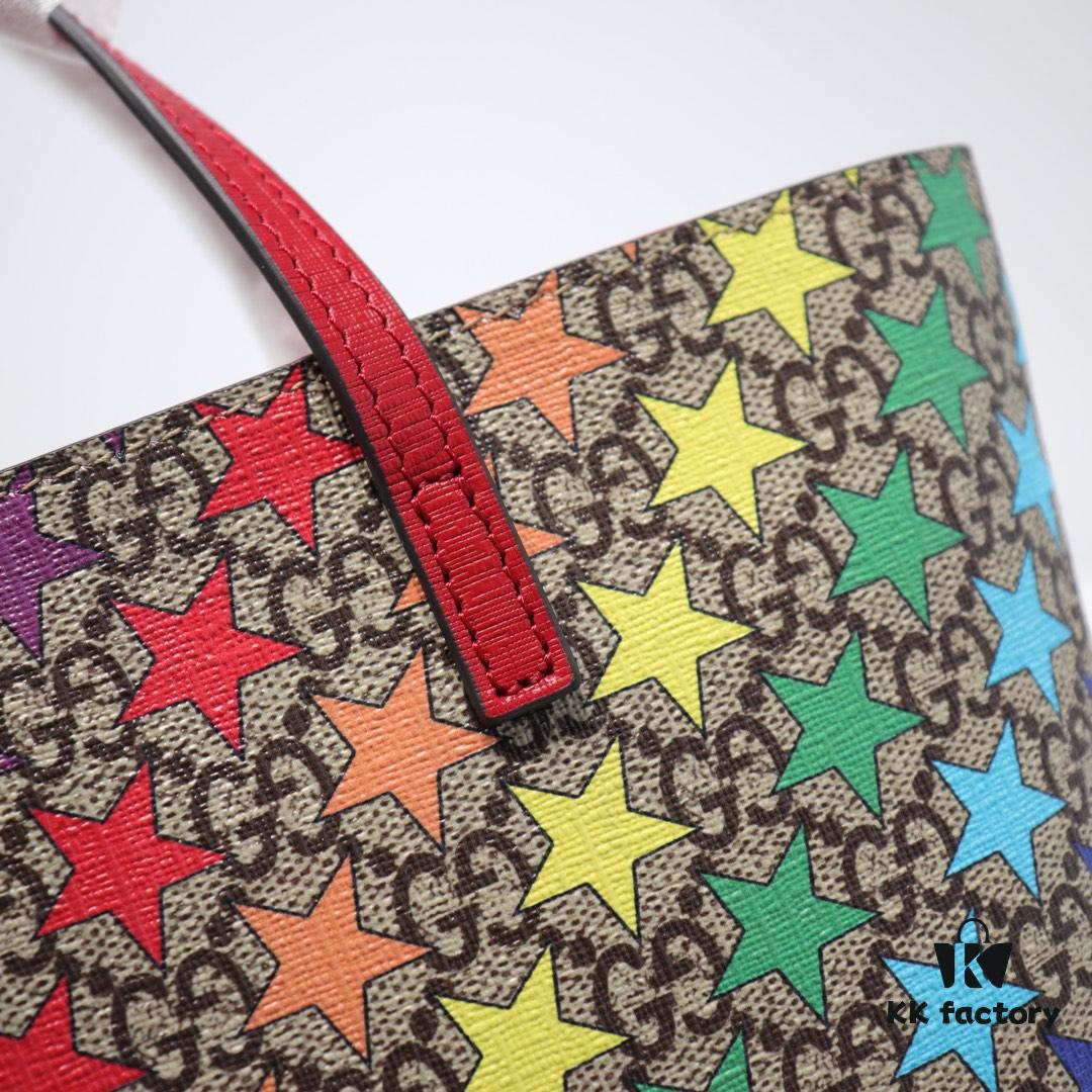 693090916e68136f4d9a9983 GUCCI Hot-Selling Item, Boutique Quality, Top-Tier Original Order Goods, Real Photo Fashion Handbag, Model No.: 410812 Rainbow Star, Size: 21x20x10cm! In Stock for Immediate Shipment!