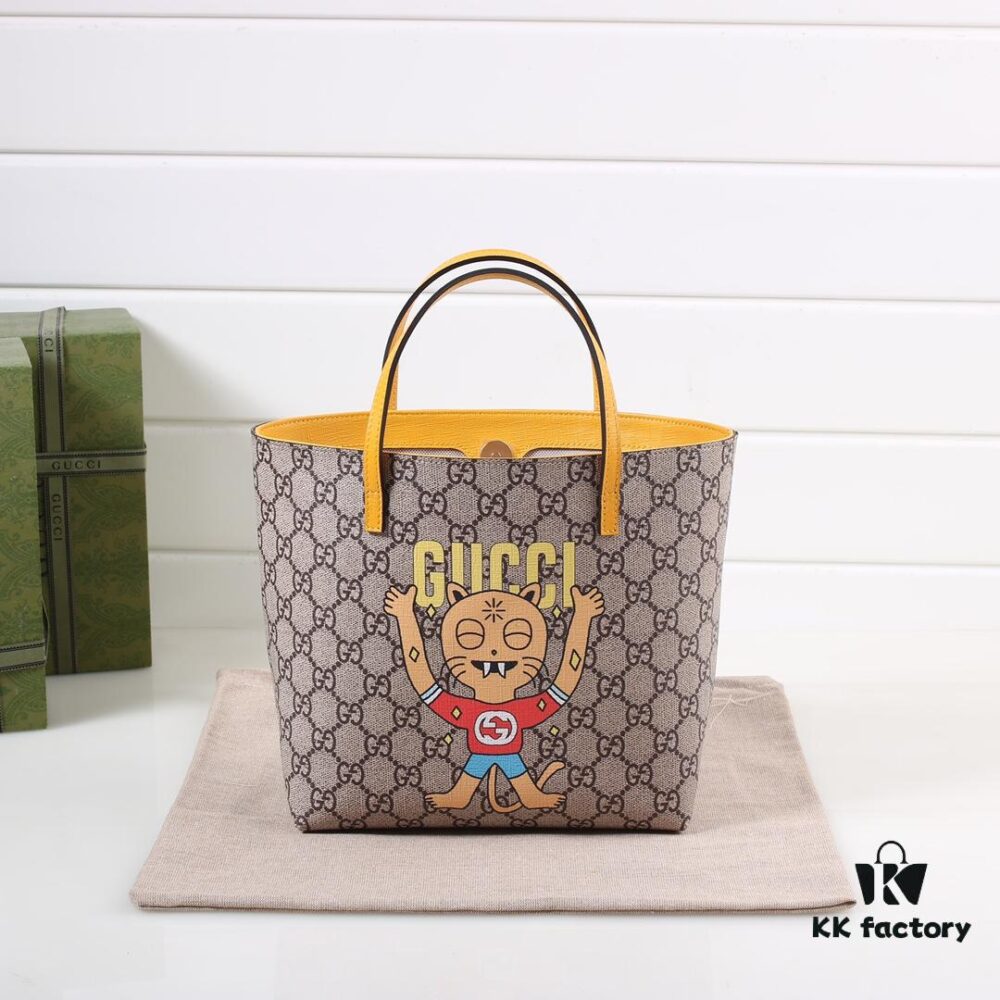 693090a26e68136f4d9a99a6 GUCCI Latest Teddy Bear Bag, Counter Quality, Top Original Single Stock, Real Photo, Stylish Handbag, Model No.: 410812 Little Yellow Cat, Size: 21 x 20 x 10 cm (W x H x D)