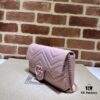 693090b46e68136f4d9a99cb GUCCI New Arrival Cabinet Quality, Top Original Single Item, Real Photos. Model No. 751526 Pink with White, Size 21×12×5 cm (W×H×D), In Stock Ready to Ship