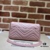 693090b46e68136f4d9a99cc GUCCI New Arrival Cabinet Quality, Top Original Single Item, Real Photos. Model No. 751526 Pink with White, Size 21×12×5 cm (W×H×D), In Stock Ready to Ship