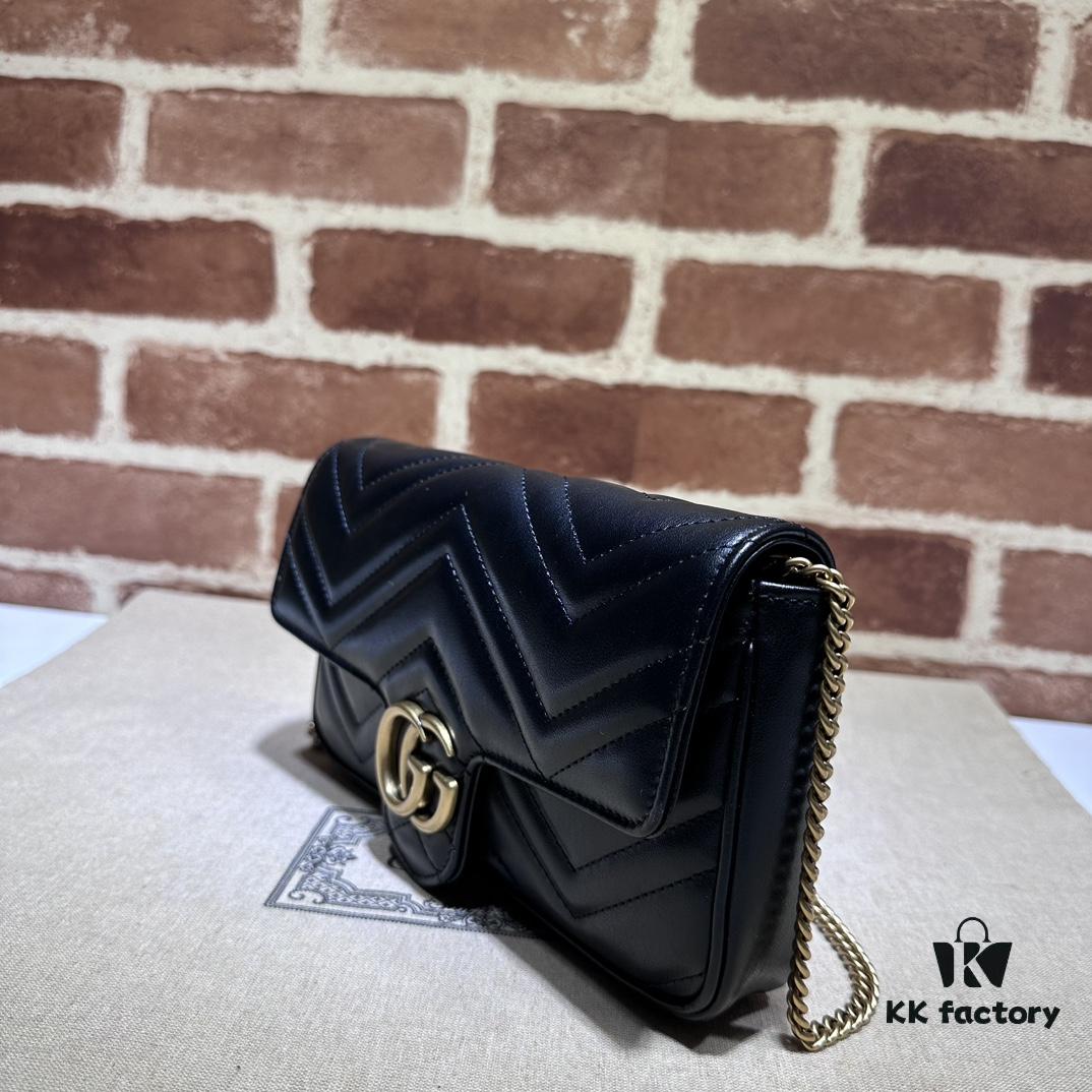 693090b76e68136f4d9a99d3 GUCCI New Arrival Cabinet Quality, Top Original Single Item, Real Photos. Model No. 751526 Black with White, Dimensions 21×12×5 cm, In Stock for Immediate Shipment