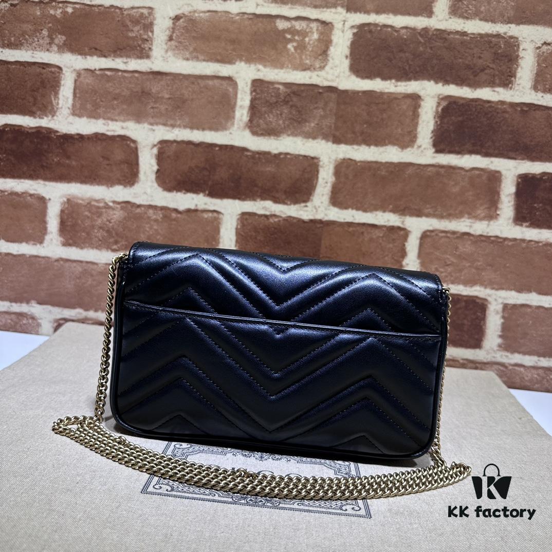 693090b86e68136f4d9a99d5 GUCCI New Arrival Cabinet Quality, Top Original Single Item, Real Photos. Model No. 751526 Black with White, Dimensions 21×12×5 cm, In Stock for Immediate Shipment