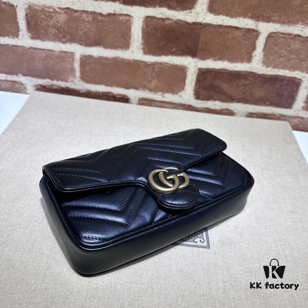 693090b96e68136f4d9a99d6 GUCCI New Arrival Cabinet Quality, Top Original Single Item, Real Photos. Model No. 751526 Black with White, Dimensions 21×12×5 cm, In Stock for Immediate Shipment