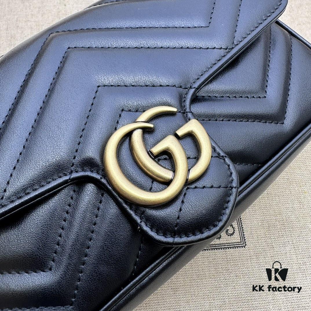 693090ba6e68136f4d9a99d7 GUCCI New Arrival Cabinet Quality, Top Original Single Item, Real Photos. Model No. 751526 Black with White, Dimensions 21×12×5 cm, In Stock for Immediate Shipment