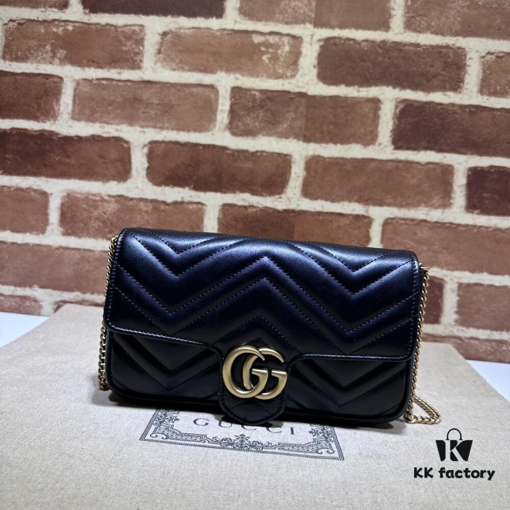 693090c16e68136f4d9a99e5 GUCCI New Arrival Cabinet Quality, Top Original Single Item, Real Photos. Model No. 751526 Black with White, Dimensions 21×12×5 cm, In Stock for Immediate Shipment