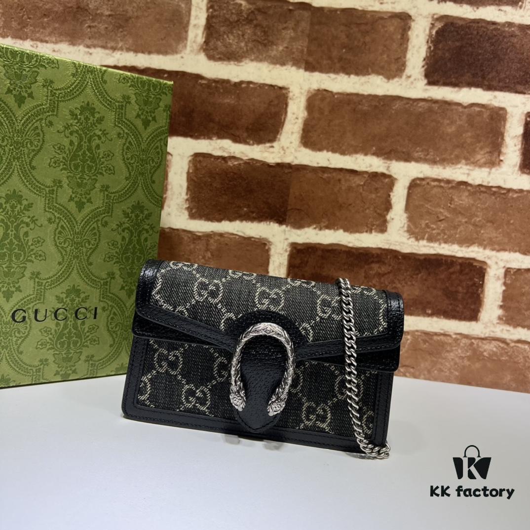 693090c46e68136f4d9a99eb GUCCI Hot Sale, Boutique Quality, Top Original Single Item, Actual Photos. Model No.: 476432 Cowhide Denim, Dimensions: 16.5 cm (W) x 10 cm (H) x 4.5 cm (D), In Stock and Ready to Ship!