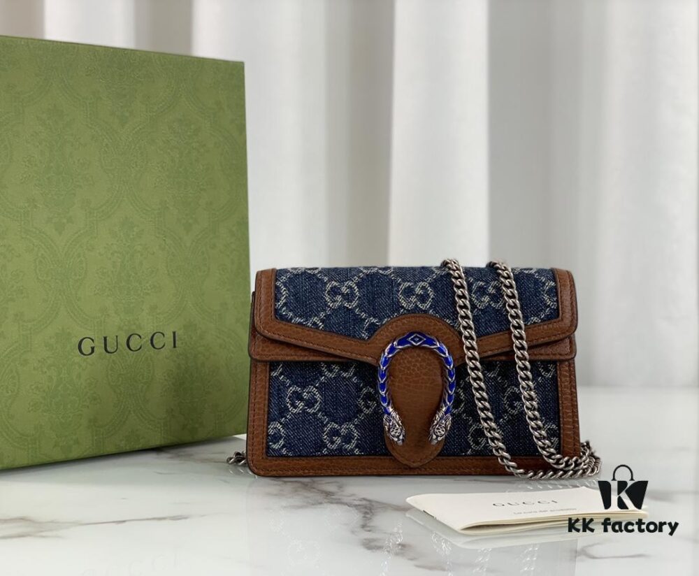 693090c66e68136f4d9a99f0 GUCCI New Arrival High-Quality Authentic Stock, Top-Tier Original Order Item, Real Photo, Model No. 476432 Blue Denim Fabric, Size 16.5x10x4.5, In Stock Ready to Ship