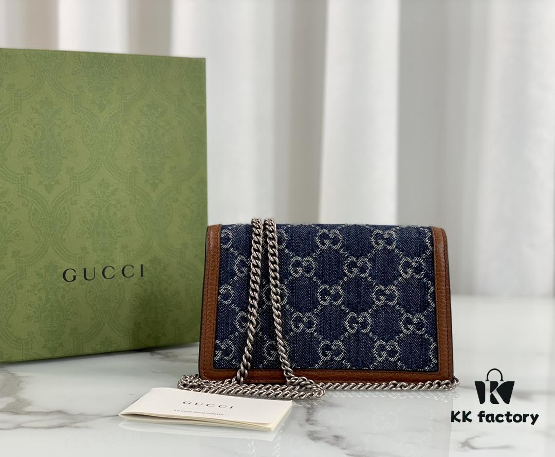 693090c76e68136f4d9a99f3 GUCCI New Arrival High-Quality Authentic Stock, Top-Tier Original Order Item, Real Photo, Model No. 476432 Blue Denim Fabric, Size 16.5x10x4.5, In Stock Ready to Ship