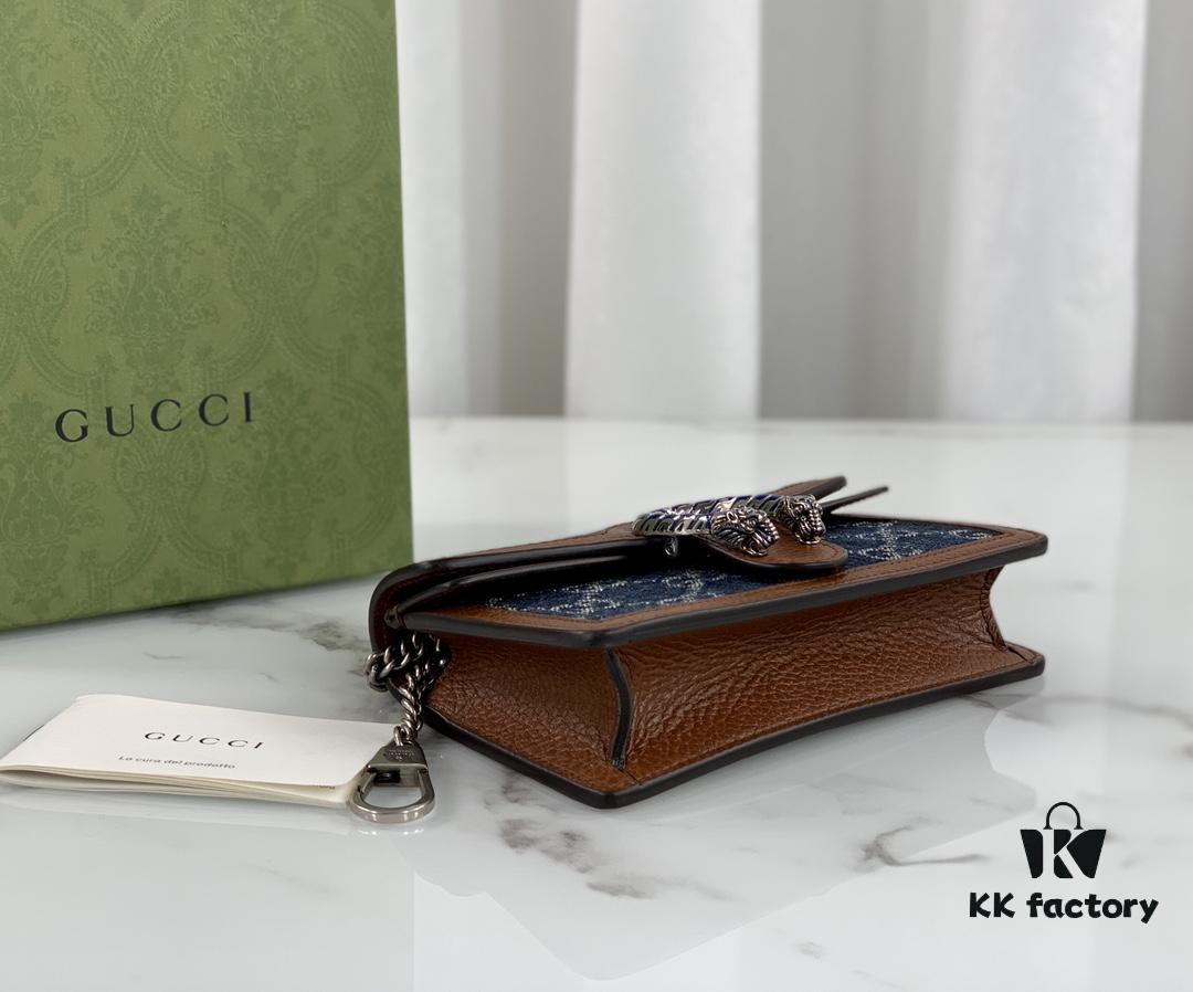 693090c76e68136f4d9a99f4 GUCCI New Arrival High-Quality Authentic Stock, Top-Tier Original Order Item, Real Photo, Model No. 476432 Blue Denim Fabric, Size 16.5x10x4.5, In Stock Ready to Ship