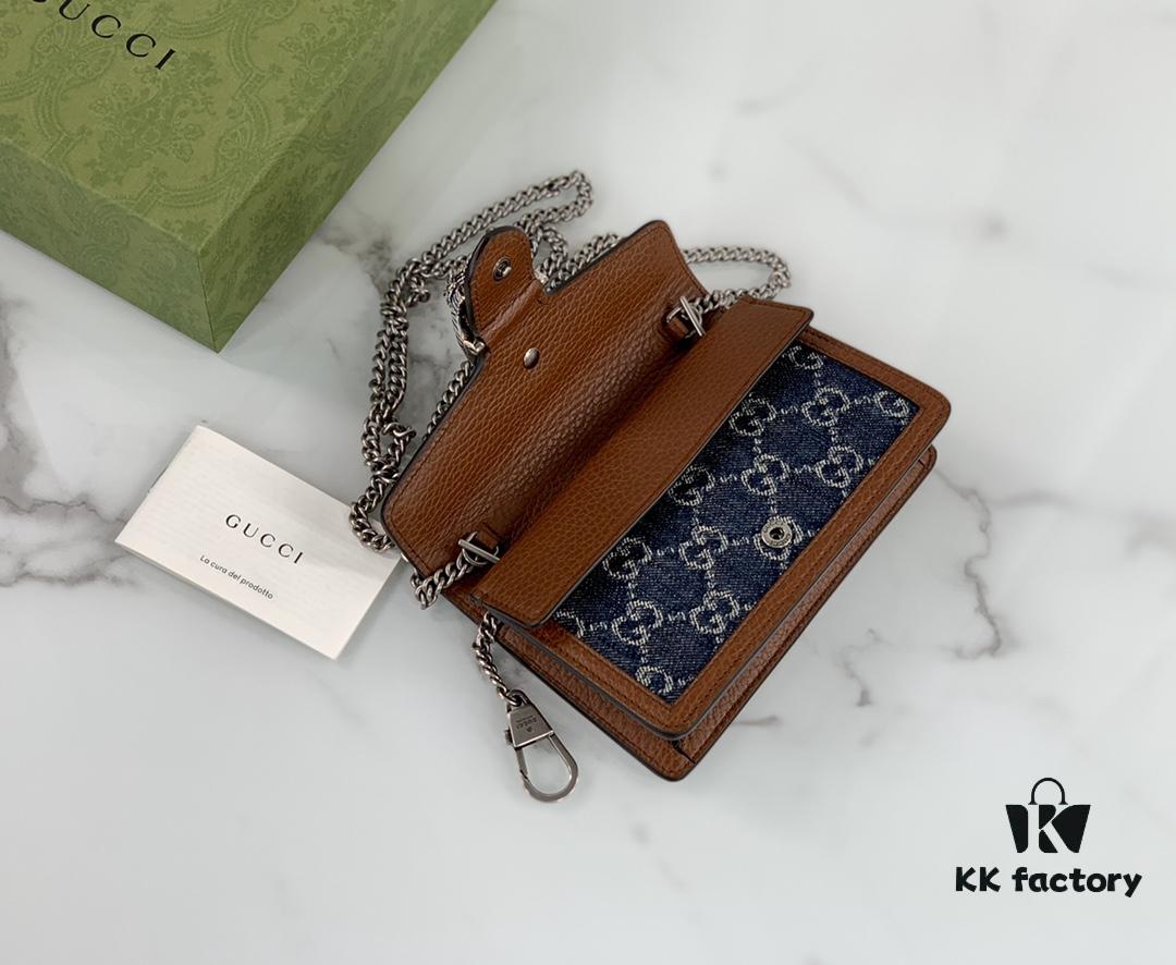 693090c86e68136f4d9a99f5 GUCCI New Arrival High-Quality Authentic Stock, Top-Tier Original Order Item, Real Photo, Model No. 476432 Blue Denim Fabric, Size 16.5x10x4.5, In Stock Ready to Ship