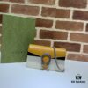 GUCCI New Arrival Cabinet Quality, Top Original Single Item, Actual Photos. Model No. 476432 Khaki Yellow, Size 16.5X10X4.5, In Stock for Immediate Shipment