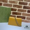 GUCCI New Arrival Cabinet Quality, Top Original Single Item, Actual Photos. Model No. 476432 Khaki Yellow, Size 16.5X10X4.5, In Stock for Immediate Shipment