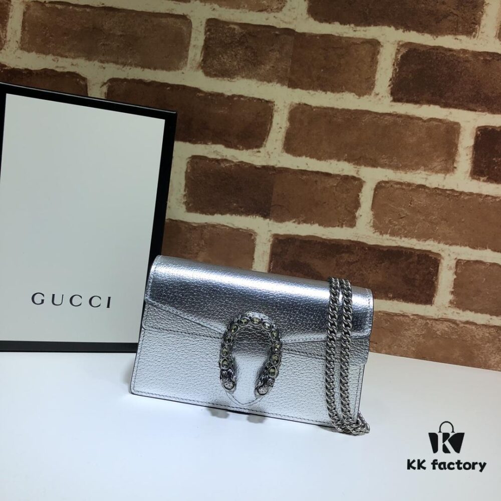 693090e66e68136f4d9a9a2c GUCCI Counter Quality, Top Original Single Item, Actual Photos! Model No. 476432 Silver, Size: 16.5 x 10 x 4.5 cm