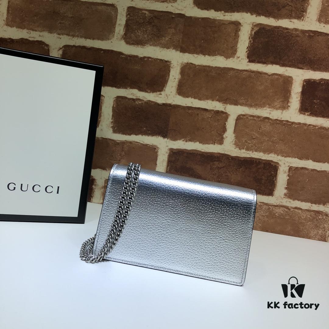 693090e76e68136f4d9a9a30 GUCCI Counter Quality, Top Original Single Item, Actual Photos! Model No. 476432 Silver, Size: 16.5 x 10 x 4.5 cm
