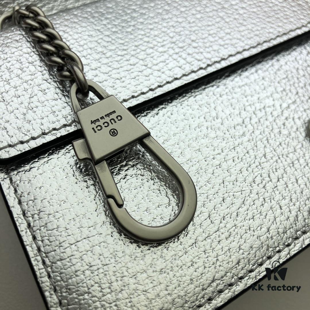 693090eb6e68136f4d9a9a33 GUCCI Counter Quality, Top Original Single Item, Actual Photos! Model No. 476432 Silver, Size: 16.5 x 10 x 4.5 cm